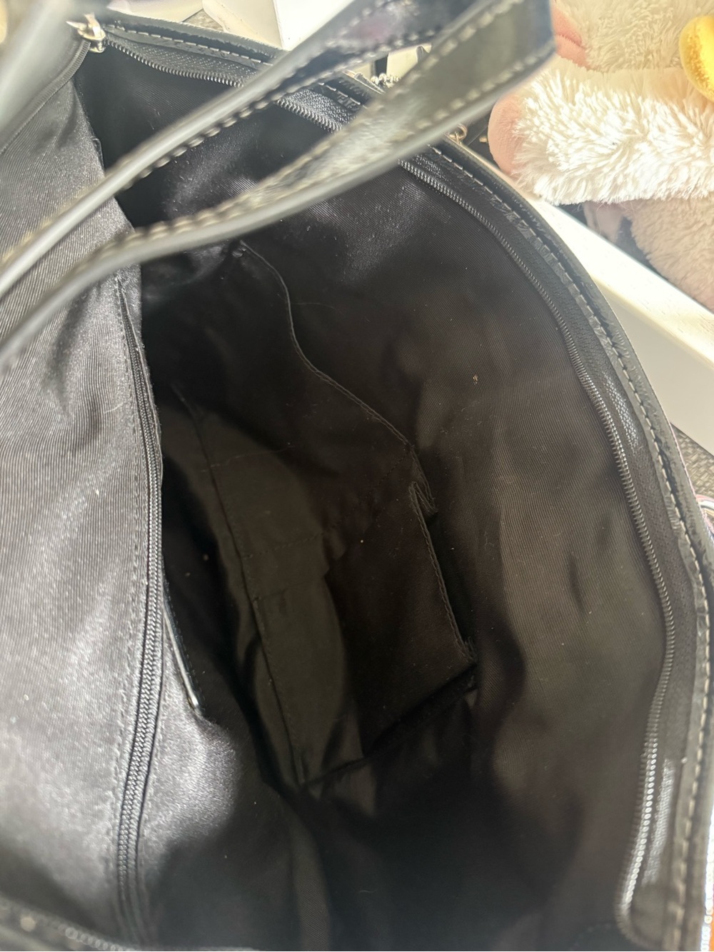 Coach Black and Gray Signature Tote with Detachable Wristlet - Picture 5 of 9